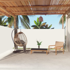 vidaXL krémszínű behúzható oldalsó napellenző 160 x 600 cm kerti bútor