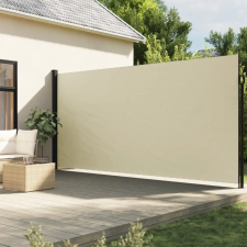 vidaXL krémszínű behúzható oldalsó napellenző 200 x 500 cm kerti bútor