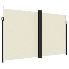 vidaXL krémszínű behúzható oldalsó napellenző 200 x 600 cm (4004850) kerti bútor