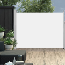 vidaXL krémszínű behúzható oldalsó teraszi napellenző 170 x 500 cm kerti bútor
