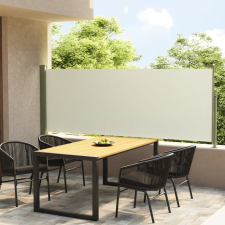 vidaXL krémszínű behúzható oldalsó terasznapellenző 117 x 300 cm kerti bútor