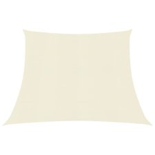 vidaXL krémszínű HDPE napvitorla 160 g/m² 3/4 x 3 m kerti bútor
