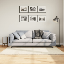 vidaXL krémszínű hosszú szálú bozontos modern szőnyeg 120 x 170 cm lakástextília