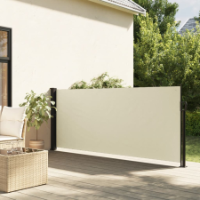 vidaXL krémszínű kihúzható oldalsó napellenző 140 x 300 cm kerti bútor