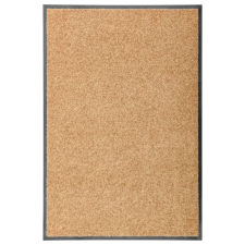 vidaXL Krémszínű kimosható lábtörlő 60 x 90 cm lakástextília