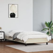 vidaXL krémszínű műbőr ágykeret 90x190 cm ágy és ágykellék