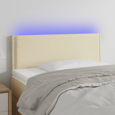 vidaXL krémszínű műbőr LED-es fejtámla 100 x 5 x 78/88 cm ágy és ágykellék