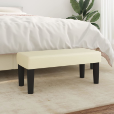 vidaXL krémszínű műbőr pad 70 x 30 x 30 cm bútor