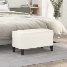 vidaXL krémszínű műbőr pad 70 x 35 x 41 cm bútor