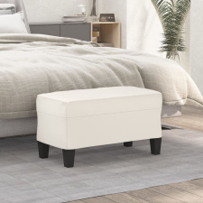 vidaXL krémszínű műbőr pad 70 x 35 x 41 cm bútor