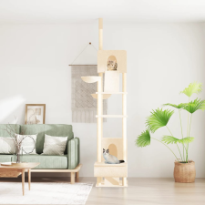vidaXL krémszínű plafonig érő kaparófa 277-303 cm macskabútor