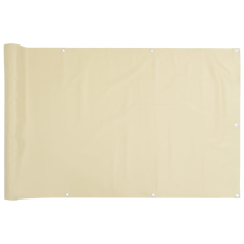 vidaXL krémszínű PVC kerti belátás elleni paraván 700x120 cm kerti bútor
