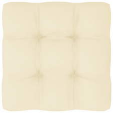 vidaXL krémszínű raklapkanapé-párna 60 x 60 x 12 cm kerti bútor