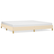 vidaXL krémszínű szövet ágykeret 200x200 cm (346847) ágy és ágykellék