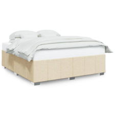 vidaXL krémszínű szövet ágykeret matrac nélkül 180 x 200 cm (3284858) ágy és ágykellék