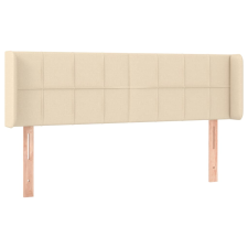 vidaXL krémszínű szövet fejtámla 147x16x78/88 cm (3118771) ágy és ágykellék