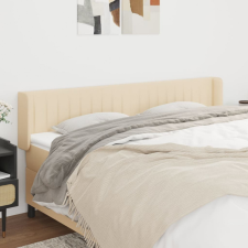 vidaXL krémszínű szövet fejtámla 203x16x78/88 cm ágy és ágykellék