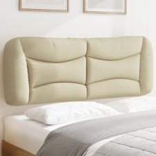 vidaXL krémszínű szövet fejtámla párna 120 cm ágy és ágykellék