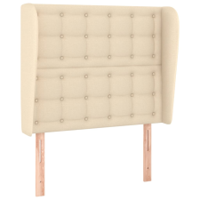 vidaXL krémszínű szövet fejtámla szárnyakkal 103 x 23 x 118/128 cm (3118385) ágy és ágykellék