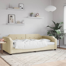 vidaXL krémszínű szövet kanapéágy 80 x 200 cm bútor