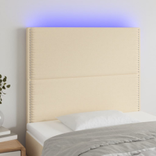 vidaXL krémszínű szövet LED-es fejtámla 100x5x118/128 cm ágy és ágykellék
