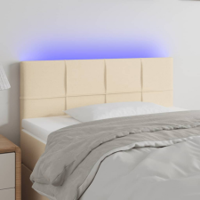 vidaXL krémszínű szövet LED-es fejtámla 100x5x78/88 cm ágy és ágykellék