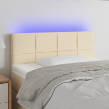 vidaXL krémszínű szövet LED-es fejtámla 80 x 5 x 78/88 cm ágy és ágykellék