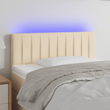 vidaXL krémszínű szövet LED-es fejtámla 80 x 5 x 78/88 cm ágy és ágykellék