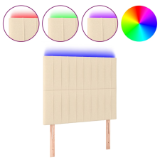 vidaXL krémszínű szövet LED-es fejtámla 80x5x118/128 cm (3122641) ágy és ágykellék