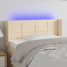 vidaXL krémszínű szövet LED-es fejtámla 83 x 16 x 78/88 cm ágy és ágykellék