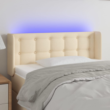 vidaXL krémszínű szövet LED-es fejtámla 93 x 16 x 78/88 cm ágy és ágykellék