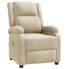 vidaXL krémszínű szövet masszázsfotel (348446) masszázsfotel
