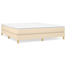 vidaXL krémszínű szövet rugós ágy matraccal 160 x 200 cm (3144188) ágy és ágykellék