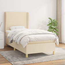 vidaXL krémszínű szövet rugós ágy matraccal 80 x 200 cm ágy és ágykellék