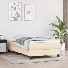 vidaXL krémszínű szövet rugós ágy matraccal 80 x 200 cm ágy és ágykellék