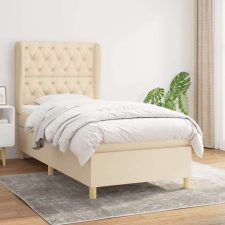 vidaXL krémszínű szövet rugós ágy matraccal 80 x 200 cm ágy és ágykellék