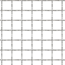 vidaXL krimpelt rozsdamentes acél kerti drótkerítés 50x50cm 11x11x2mm (142286) kerti bútor