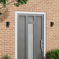 vidaXL Kültéri Falilámpák mozgásérzékelővel 2 db Fekete Rozsdamentes Acél IP44 kültéri világítás