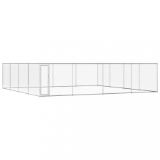 vidaXL kültéri horganyzott acél kutyakennel 760 x 760 x 185 cm szállítóbox, fekhely kutyáknak