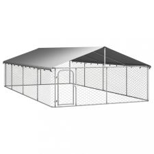 vidaXL kültéri kutyakennel tetővel 600 x 300 x 150 cm szállítóbox, fekhely kutyáknak
