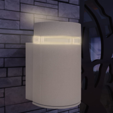 vidaXL Kültéri szürke alumínium fali lámpatest kültéri világítás