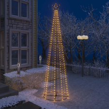 vidaXL kúp alakú karácsonyfa 400 meleg fehér LED-del 100 x 360 cm műfenyő