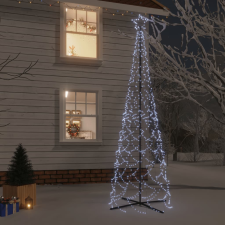 vidaXL kúp alakú karácsonyfa 500 hideg fehér LED-del 100 x 300 cm műfenyő
