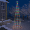 vidaXL kúp alakú karácsonyfa 752 színes LED-del 160 x 500 cm