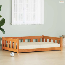 vidaXL Kutyafekhely Faggyú barna 100 x 70 x 28 cm Tömör fenyőfa szállítóbox, fekhely kutyáknak