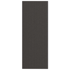 vidaXL lábtörlő csíkos fekete és szürke 115x300 cm lakástextília