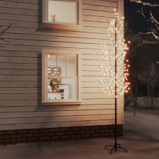 vidaXL LED-es cseresznyevirágfa 368 meleg fehér LED-del 300 cm műfenyő