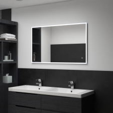 vidaXL LED-es fürdőszobai falitükör érintésérzékelővel 100 x 60 cm fürdőszoba bútor