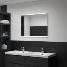 vidaXL LED-es fürdőszobai tükör érintésérzékelővel 80 x 60 cm fürdőszoba bútor