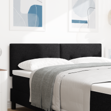 vidaXL LED Fejtámla Gombos Bélelt Fekete 80 cm Szövet ágy és ágykellék